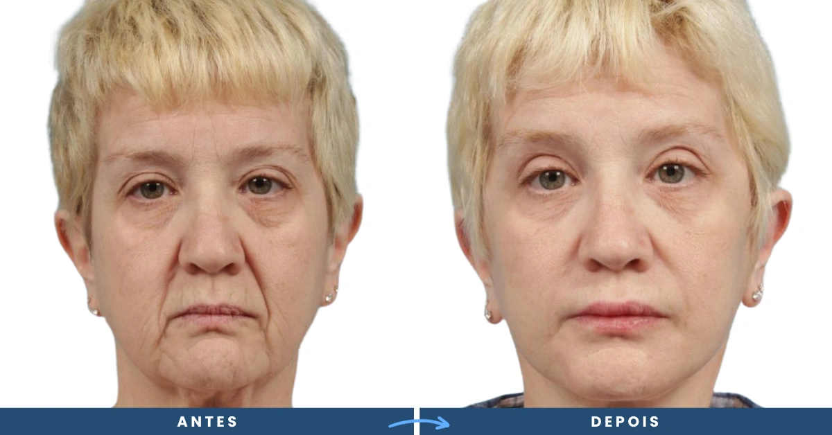 Lifting Facial Antes e Depois - Antoniassi Clinic em São Bernardo do Campo